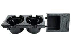 Alternative view of Holderkopp og myntboks egnet for BMW 3-serie E46 (1998-2005) Carbon Fiber Look