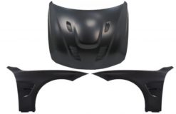 panser med forskjermer Svart egnet for BMW 3-serie F30 F31 (2011-2019) M3 GTS Look