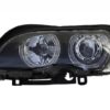 LED Angel Eyes frontlykter egnet for BMW 3-serie E46 (09.2001-03.2005) Xenon Design Black | LED Angel Eyes frontlykter egnet for BMW 3-serie E46 (09.2001-03.2005) Xenon Design Black |