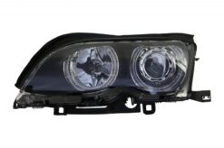 Alternative view of LED Angel Eyes frontlykter egnet for BMW 3-serie E46 (09.2001-03.2005) Xenon Design Black