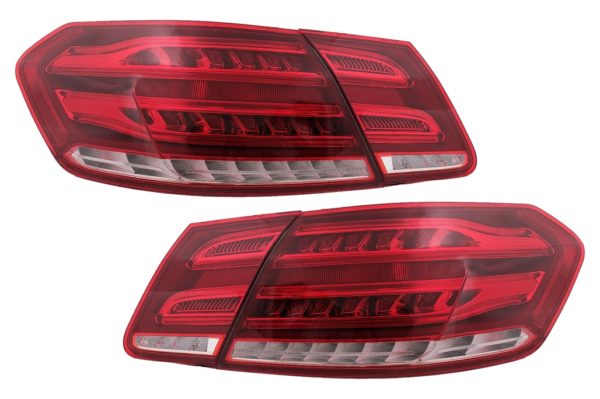 LED BAR Baklykter egnet for Mercedes E-Klasse W212 Facelift (2013-2016) Dynamisk sekvensielt blinklys Rød Klar