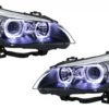 LED Dayline Angel Eyes frontlykter egnet for BMW 5-serie E60 E61 (2003-2007) LCI Look |
