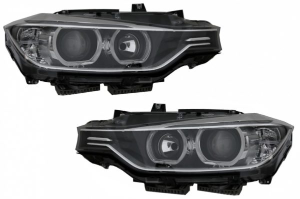 LED DRL Angel Eyes frontlykter med projektor egnet for BMW 3-serie F30 F31 (2011-2015)