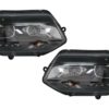 LED DRL Dayline Frontlykter egnet for VW Transporter T5 (2010-2015) Svart |