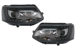 Alternative view of LED DRL Dayline Frontlykter egnet for VW Transporter T5 (2010-2015) Svart