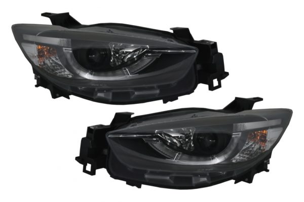 LED DRL Frontlykter egnet for Mazda CX5 (2011-2015) Sort Xenon