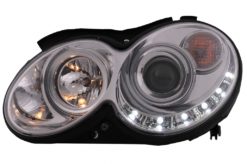 Alternative view of LED DRL Frontlykter egnet for Mercedes CLK W209 C209 Coupe A209 Cabrio (2003-2010) Krom