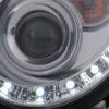LED DRL Frontlykter egnet for Mercedes CLK W209 C209 Coupe A209 Cabrio (2003-2010) Krom |
