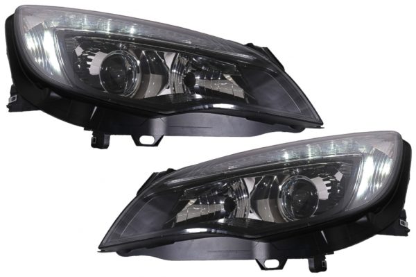 LED DRL Frontlykter egnet for Opel Astra J (2010-2012) Sort