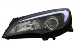 Alternative view of LED DRL Frontlykter egnet for Opel Astra J (2010-2015) RØR LYS SORT