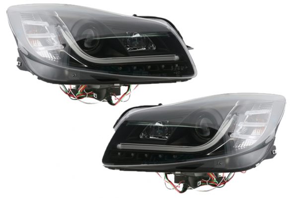 LED DRL-lys egnet for Opel Insignia (2008-2012) Kjørelys svart |