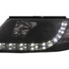 LED DRL Frontlykter egnet for VW Passat 3BG (09.2000-03.2005) Sort | LED DRL Frontlykter egnet for VW Passat 3BG (09.2000-03.2005) Sort |