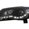 LED DRL Frontlykter egnet for VW Passat B6 3C (03.2005-2010) Sort | LED DRL Frontlykter egnet for VW Passat B6 3C (03.2005-2010) Sort |