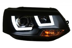 Alternative view of LED DRL Frontlykter egnet for VW Transporter T5 Multivan Facelift (2010-2015) U Tube Xenon Look