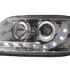 LED DRL Frontlykter egnet for VW Transporter T5 (04.2003-08.2009) Krom | LED DRL Frontlykter egnet for VW Transporter T5 (04.2003-08.2009) Krom |