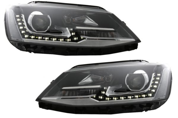 LED DRL projektor frontlykter egnet for VW Jetta Mk6 VI (2011-2017) GTI Design |