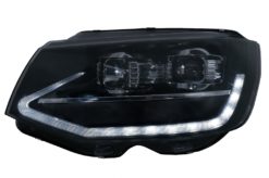 Alternative view of LED DRL RØRLYS Hovedlys egnet for VW Transporter T6 (2015-2020) Svart dynamisk sekvensielt blinklys