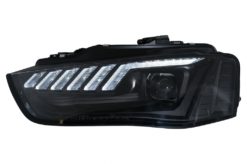 Alternative view of LED DRL Xenon-frontlykter egnet for AUDI A4 B8.5 Facelift (2012-2015) Dynamic Sequential Turning Light Black
