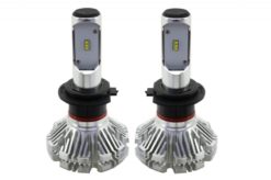 LED-lyspærer H7, 6000K, Can-Bus CSP-brikker 360, 60 W, 3000 lumen, solid aluminium uten vifte