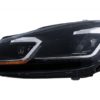 LED-frontlykter og baklykter egnet for VW Golf 6 VI (2008-2013) med ansiktsløftning G7.5 Look Sølvflytende dynamiske sekvensielle svinglys LHD |
