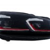 LED-frontlykter og baklykter egnet for VW Golf 6 VI (2008-2013) Med ansiktsløftning G7.5 GTI Look Rødt Flytende dynamiske sekvensielle svinglys LHD |