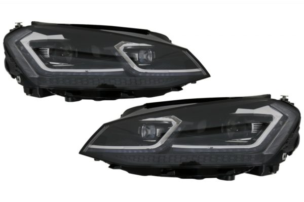 LED-frontlykter Bi-Xenon Look egnet for VW Golf 7 VII (2012-2017) Facelift G7.5 R Line Design med sekvensielle dynamiske svinglys |