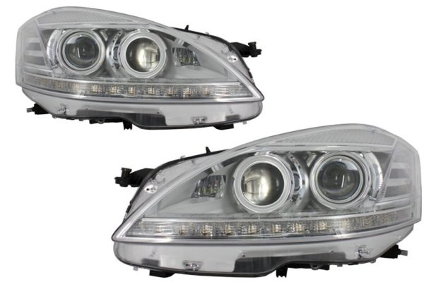 LED-frontlykter egnet for Mercedes S-Klasse W221 (2005-2009) Facelift Look