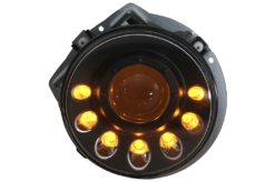 Alternative view of LED-frontlykter egnet for Mercedes G-klasse W463 (1989-2012) Svart dynamisk sekvensielt svinglys