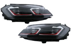 LED-frontlykter egnet for VW Golf 7.5 VII (2017-Up) GTI Look med sekvensielle dynamiske svinglys