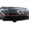 LED-frontlykter egnet for VW Golf 7.5 VII (2017-Up) GTI Look med sekvensielle dynamiske svinglys | LED-frontlykter egnet for VW Golf 7.5 VII (2017-Up) GTI Look med sekvensielle dynamiske svinglys |