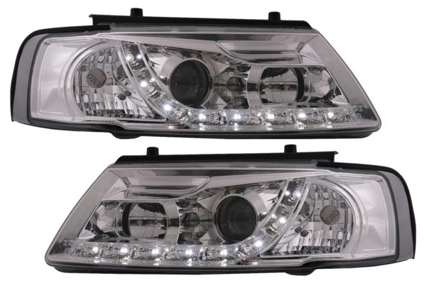 LED-frontlykter egnet for VW Passat B5 3B (11.1996-08.2000) Krom