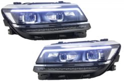 LED-frontlykter egnet for VW Tiguan II Mk2 (2016-2019) R-Line Matrix Design Sequential Dynamic Turning Lights