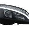 LED-frontlykter Rørlys egnet for Mercedes C-klasse W204 S204 (2007-2010) Svart med sekvensielle dynamiske svinglys | LED-frontlykter Rørlys egnet for Mercedes C-klasse W204 S204 (2007-2010) Svart med sekvensielle dynamiske svinglys |