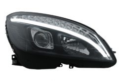 Alternative view of LED-frontlykter Rørlys egnet for Mercedes C-klasse W204 S204 (2007-2010) Svart med sekvensielle dynamiske svinglys
