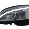 LED-frontlykter Rørlys egnet for Mercedes C-klasse W204 S204 (2007-2010) Krom |