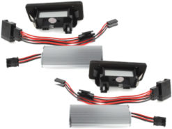 LED-nummerskiltlys egnet for AUDI A1 8X, A3 8V, A4/S4 8K, A5/S5 8T, A6 4G/C7, A7 4G/C7, TT 8J, Q3, Q5