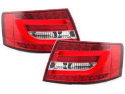 LED Light Bar Baklykter egnet for Audi A6 Limousine (2004-2008) Red Crystal Factory LED