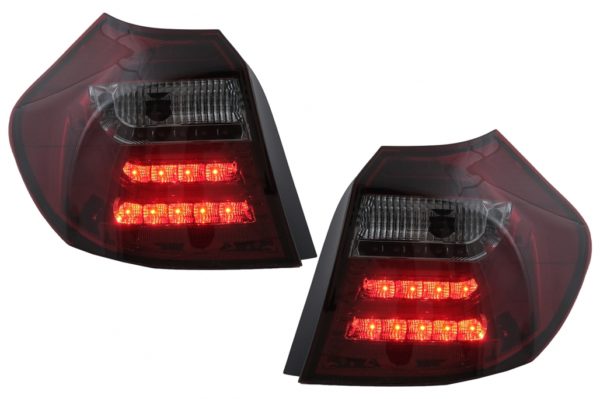 LED Light Bar Baklykter egnet for BMW 1-serie E81 E87 (2004-08.2007) Red Smoke