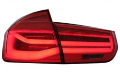 Alternative view of LED-baklykter Konvertering til LCI-design egnet for BMW 3-serie F30 Pre LCI LCI (2011-2019) Rød klar med dynamisk sekvensielt svinglys