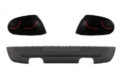 LED-baklykter Dynamic Smoke Extrme Black med bakre støtfangerforlengelse egnet for VW Golf 5 (2004-2007) Urban GTI Design