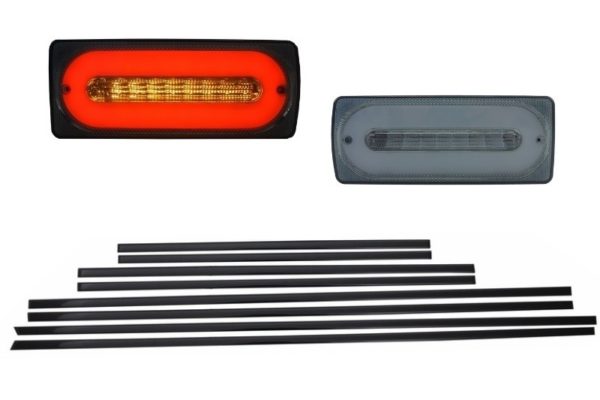 LED-baklys Light Bar Smoke med dørlister Svart egnet for Mercedes G-klasse W463 (1989-2015)