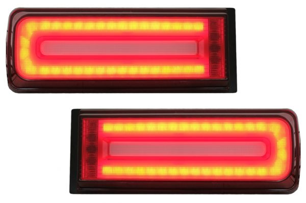 LED-baklys Light Bar egnet for Mercedes G-Klasse W463 (2008-2017) Facelift 2018 Design Dynamic Sequential Turning Lights Smoke Red |