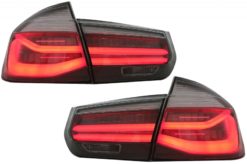 LED-baklys M Look Black Line egnet for BMW 3-serie F30 Pre LCI & LCI (2011-2019) Red Smoke-konvertering til LCI-design med dynamisk sekvensielt svinglys