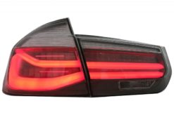 Alternative view of LED-baklys M Look Black Line egnet for BMW 3-serie F30 Pre LCI & LCI (2011-2019) Red Smoke-konvertering til LCI-design med dynamisk sekvensielt svinglys