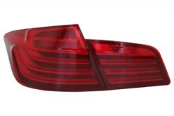 Alternative view of LED-baklykter M Ytelse egnet for BMW 5-serie F10 (2011-2017) RØD LCI-design