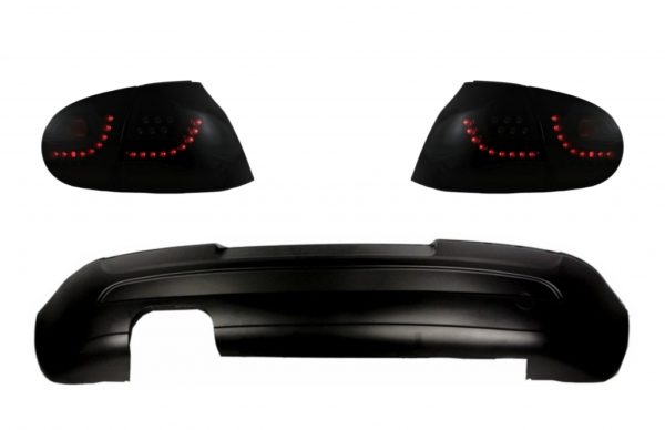 LED-baklys Smoke Black Dynamic Lights med bakre støtfangerforlengelse egnet for VW Golf 5 (2004-2007) GTI 30 Design |