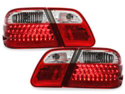 Alternative view of LED-baklykter egnet for MERCEDES Benz E-klasse W210 95-02 rød/crys.