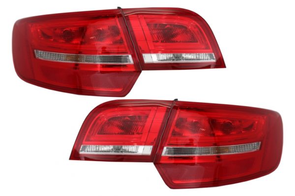 LED-baklykter egnet for Audi A3 8PA Sportback (2004-2008) Rød/Klar