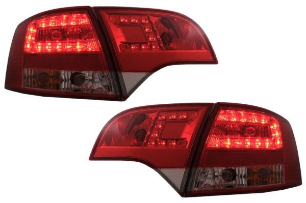 LED-baklykter egnet for Audi A4 B7 Avant 8ED (11.2004-2007) Rød Klar