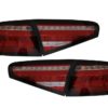 LED-baklykter egnet for AUDI A4 B8 (2012-2015) Limousine Rød Hvit Dynamisk sekvensielle svinglys |